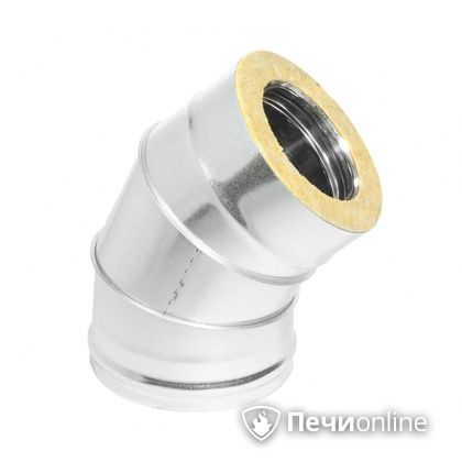 Колено 135° (45°) Теплов и Сухов Отвод Термо 45* ОТ-Р 430-0.5/оцинковка D200/260 в Барнауле