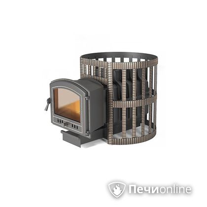 Дровяная печь-каменка Везувий Легенда Ретро Ковка 24 (224) в Барнауле