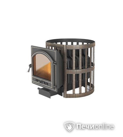 Дровяная печь-каменка Везувий Легенда Ретро Ковка 24 (205) в Барнауле