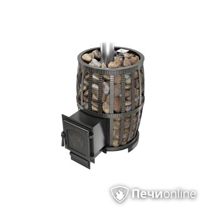 Дровяная печь-каменка Везувий Легенда Русский пар Ковка 18 (271) в Барнауле
