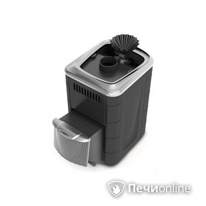 Дровяная печь-каменка TMF Гейзер Мини 2016 Inox ДН ЗК антрацит в Барнауле