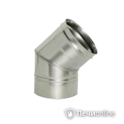 Дымоход Дымок Колено 45° одностенный 0.8 мм ОТНR_45 150 в Барнауле