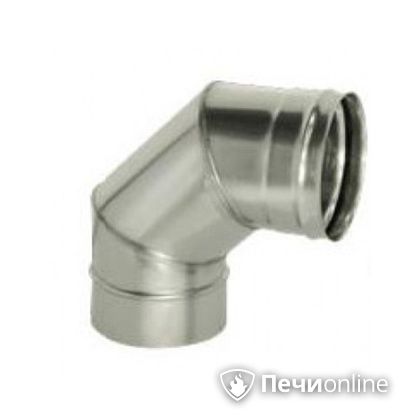 Дымоход Дымок Колено 90° одностенный 0.8 мм ОТНR90 120 в Барнауле