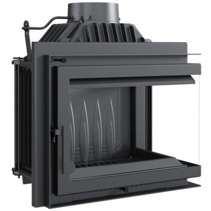 Каминная топка Kratki SIMPLE/M/S/P/BS угловое стекло справа в Барнауле