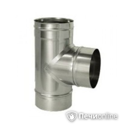 Дымоход Дымок Тройник 90° одностенный 0.5 мм TRHR90 115 в Барнауле