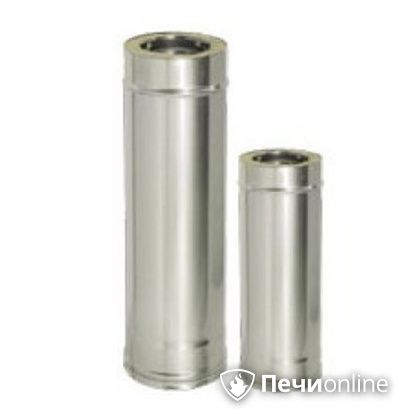 Дымоход Дымок Труба L = 500 мм с изоляцией 0,8 мм. ТFR500 150/230 в Барнауле