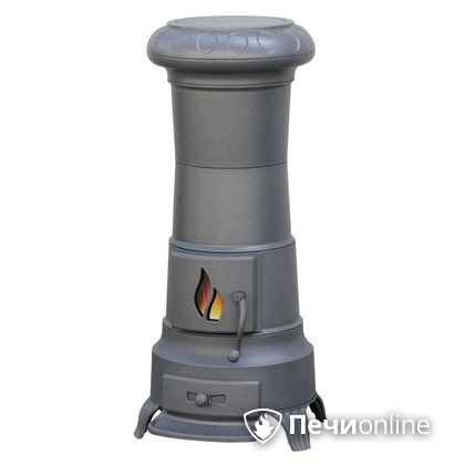 Отопительная печь Plamen Julia эмалир./серая глянцевая в Барнауле