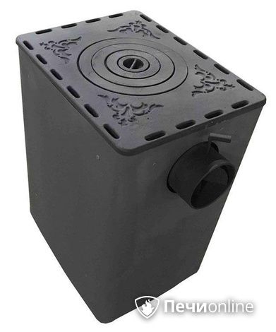 Отопительно-варочная печь Березка Комфорт 120 ДТ-3 стекло в Барнауле