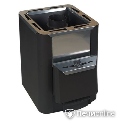 Дровяная банная печь Конвектика Колибри 9У антрацит в Барнауле