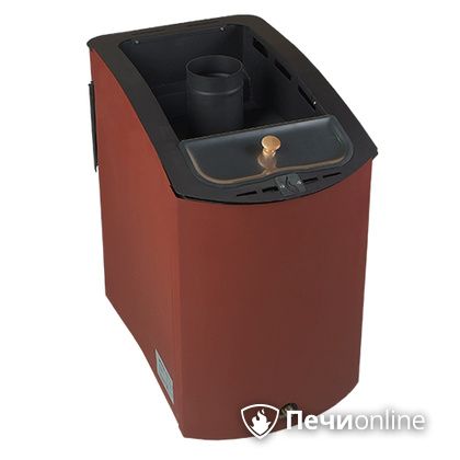 Дровяная банная печь Конвектика 12Б терракота в Барнауле