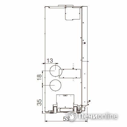 Каминная топка Edilkamin WINDO 90 nero в Барнауле