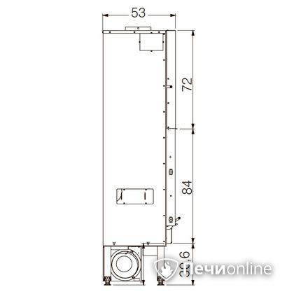 Каминная топка Edilkamin BLOKK 90 N nero в Барнауле