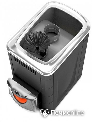 Дровяная банная печь TMF Ангара 2012 Inox ДНС КТК ЗК антрацит в Барнауле