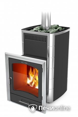 Дровяная банная печь TMF Калина II Inox БСЭ антрацит НВ ПРН в Барнауле