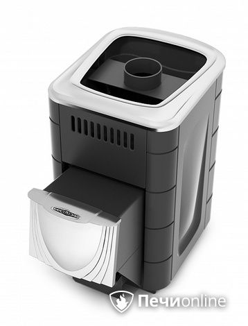 Дровяная банная печь TMF Компакт 2017 Inox ДН антрацит в Барнауле