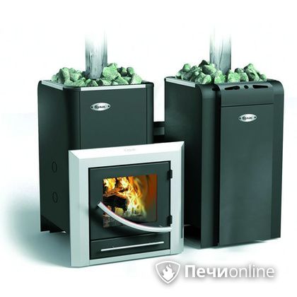 Дровяная банная печь Ермак 20-ПС стекло регулируемый тоннель в Барнауле