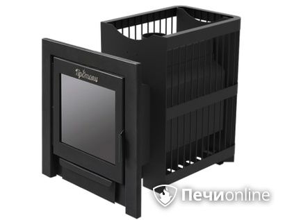 Дровяная банная печь Протопи Сетка 14 Панорама в Барнауле