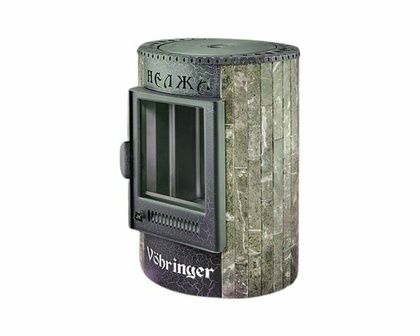 Отопительно-варочная печь Ферингер  Нелжа ПФ (Жадеит наборный) в Барнауле