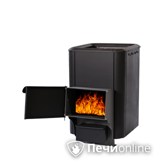 Дровяная банная печь НМК Сибирь сталь 6 мм в Барнауле