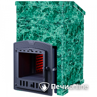 Дровяная печь-каменка Гефест ЗК 18 П (h830/40 верх) Президент Змеевик в Барнауле