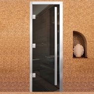 Дверь для бани Arta Премьер 60G Серая, 2000х900 мм