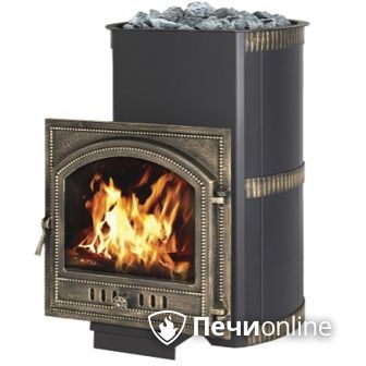 Дровяная банная печь Везувий Лава 28 Камин (205) в Барнауле