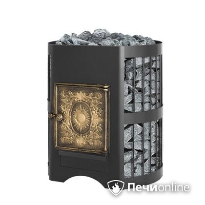 Дровяная банная печь Везувий Скиф Стандарт 12 ДТ-3 без выносного тоннеля в Барнауле