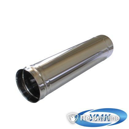 Дымоход УМК Труба D150 L=0,25 м 1,0 мм. нержавейка в Барнауле