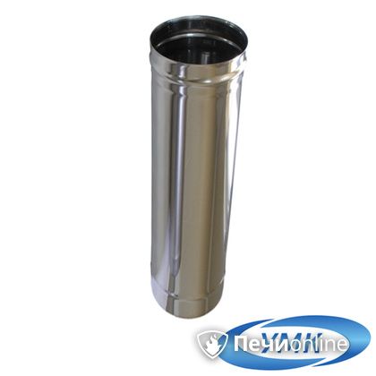 Дымоход УМК Труба D140 L=0.5 м 0.5 мм. нержавейка в Барнауле