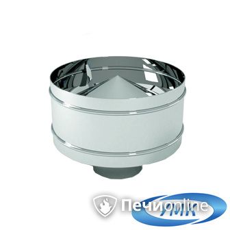 Дымоход УМК Оголовок с дефлектором D100х160 Н+Оц 0.5мм 0.5мм по воде в Барнауле