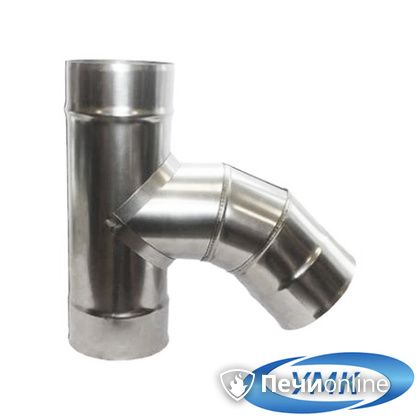 Дымоход УМК Тройник 135° D115 1.0мм нержавейка в Барнауле