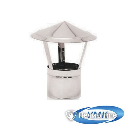 Дымоход УМК Зонт D130 0.5 мм. нержавейка в Барнауле