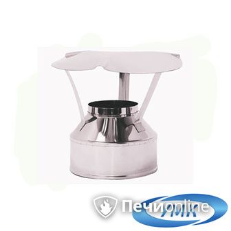 Дымоход УМК Оголовок D100х160 Н+Н 0.5мм 0.5мм по воде в Барнауле