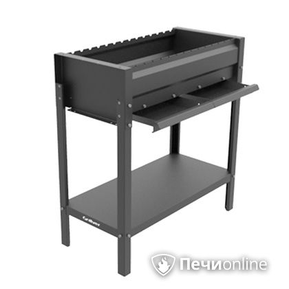 Мангал Grillver Редлайнер Стандарт Эйр с перфорированным дном и зольным ящиком в Барнауле