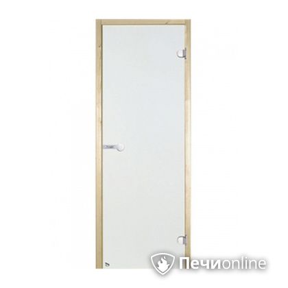 Дверь для бани Harvia Стеклянная дверь для сауны 7/19 коробка сосна сатин D71905М в Барнауле
